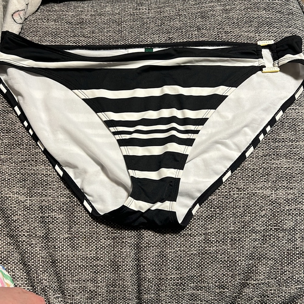 Lauren by Ralph Lauren Striped Bikini Bottom